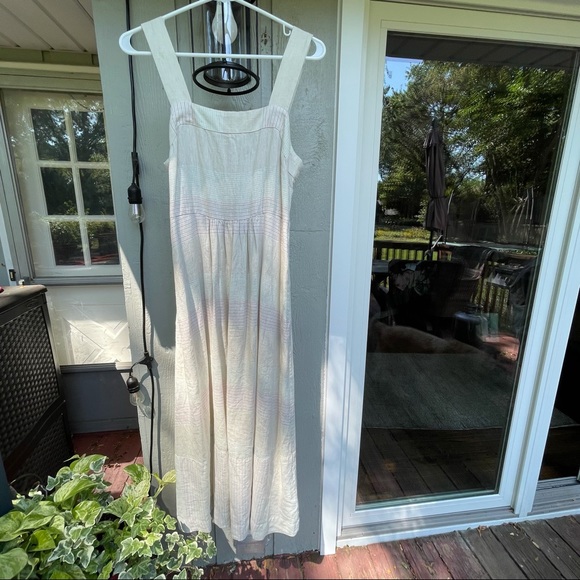 Patagonia Ankle Length Hemp Natural Fiber Neutral Boho Maxi Dress - Picture 7 of 7